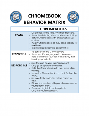 Technology Matrix Chromebooks